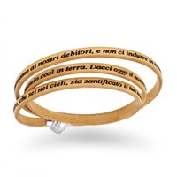 Bracciale Amen Padre Nostro in Pelle PNIT14-57 - PNIT14-57
